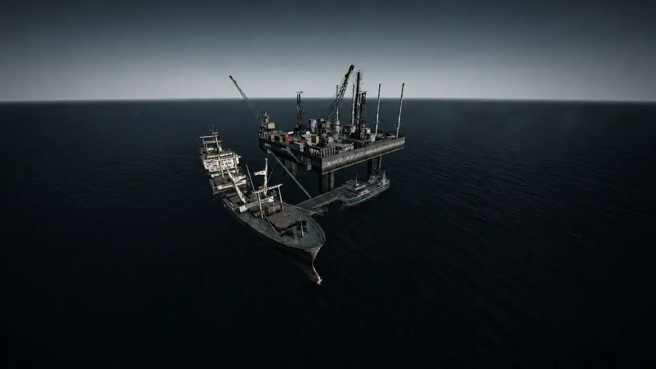 PvP zóna na ropné plošině uprostřed moře — DayZ Bolted