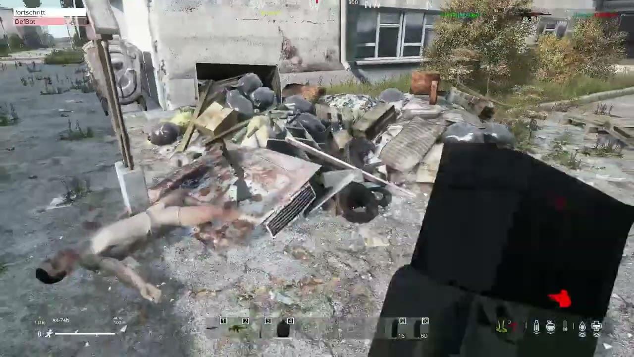 Bolted DayZ server gameplay ukázka